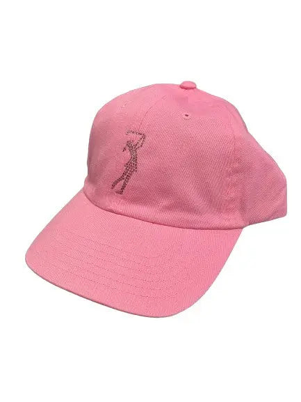 Dolly Mama- Lady Golfer Baseball Cap Pink Dolly Mama